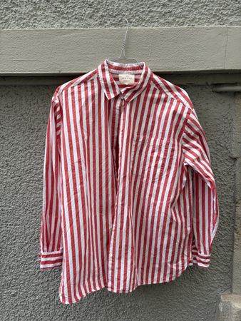Sezane Damen Bluse rot-weiss gestreift Grösse 38