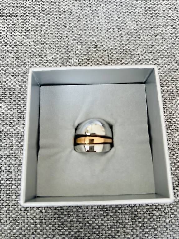 Anelli: Bague CALVIN KLEIN argenté et doré – Usato da Echallens venduto da fayetrahel 1