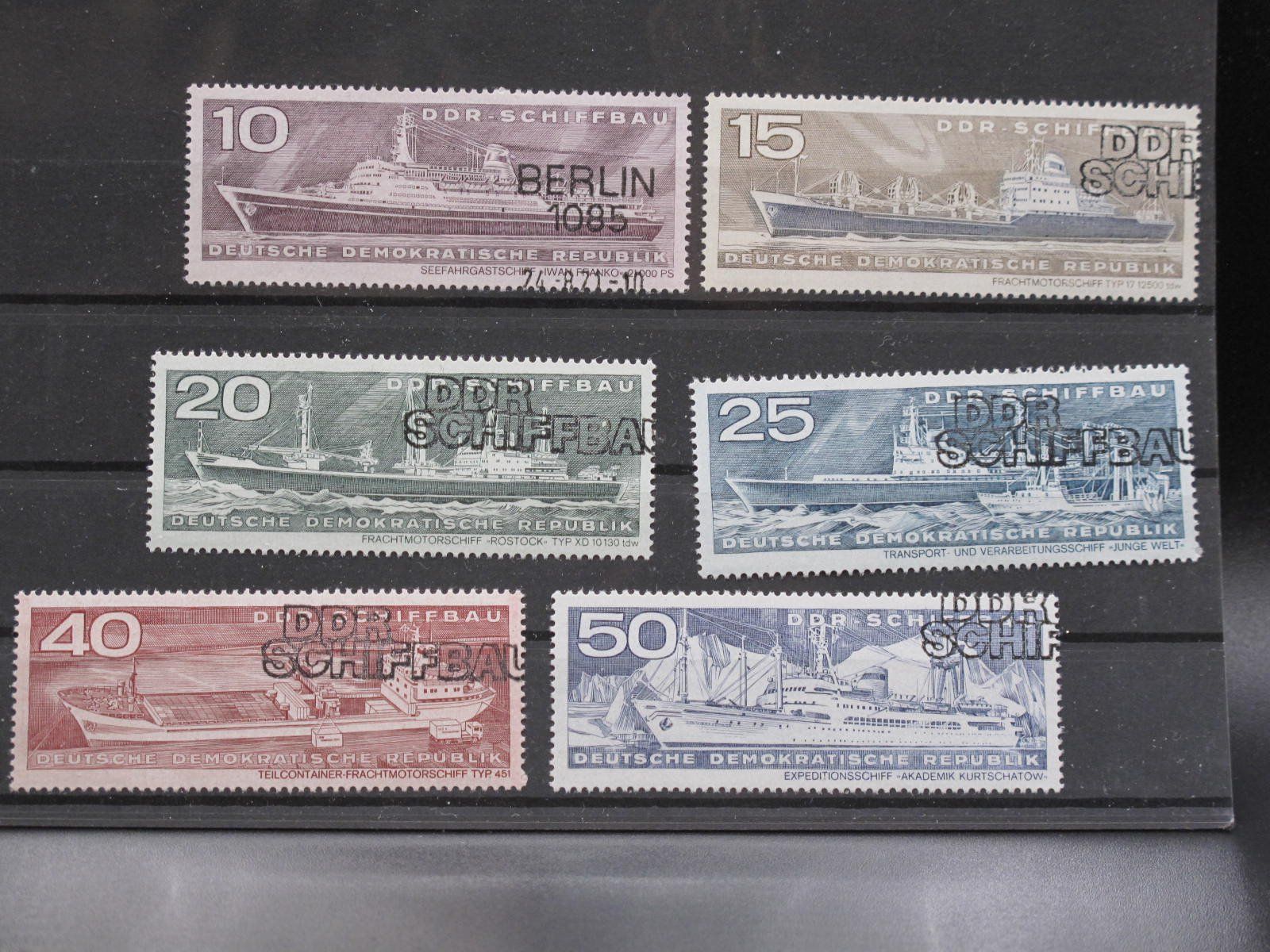 Tutti i francobolli: DDR 1971 Schiffsbau gest – Usato da Wil SG venduto da fva01