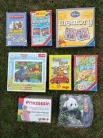 8 Spiele, gebraucht, ab ca. 3 Jahren