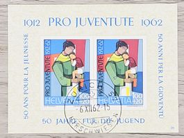 CL20 Bloc Timbre Suisse Oblitéré 1962