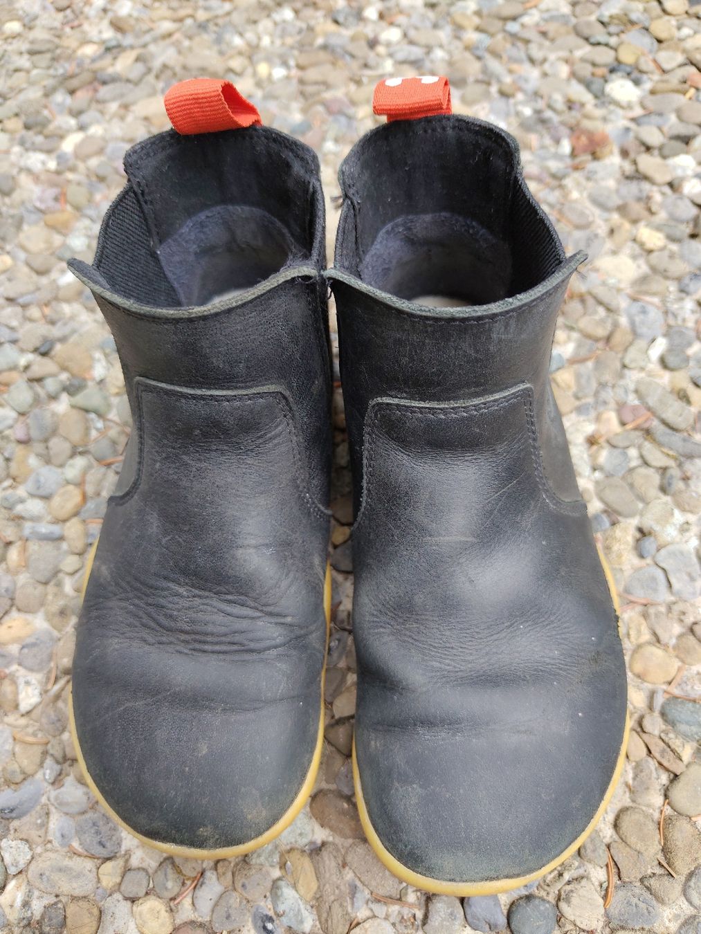 Schuhe für Jungen: Barfuss Leder Stiefel Grösse 32 – Gebraucht aus Stetten AG von mooncreek