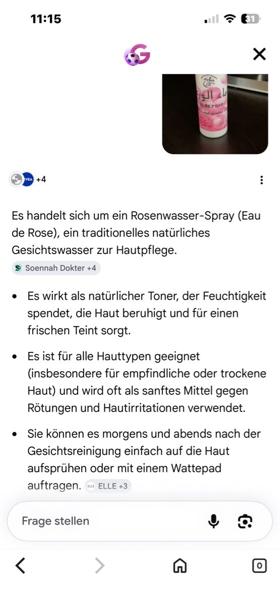 Cura del viso: Rosenwasser 100ml aus Marokko – Nuovo (secondo la descrizione) da Sumiswald venduto da Beragi 1