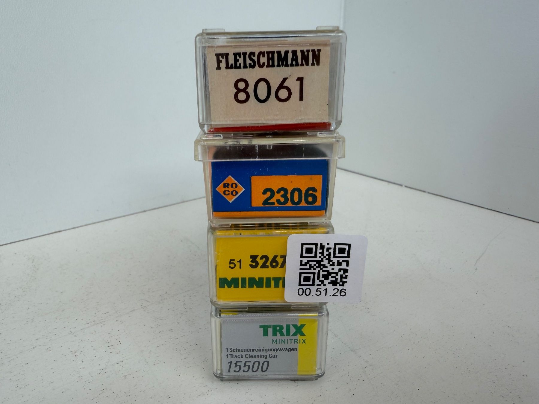 Modellini di ferrovie: Fleischmann8061,Minitrix3267,Trix 15500, Roco2306Güterwagen – Usato da Büsserach venduto da ModellbahnDepot 7