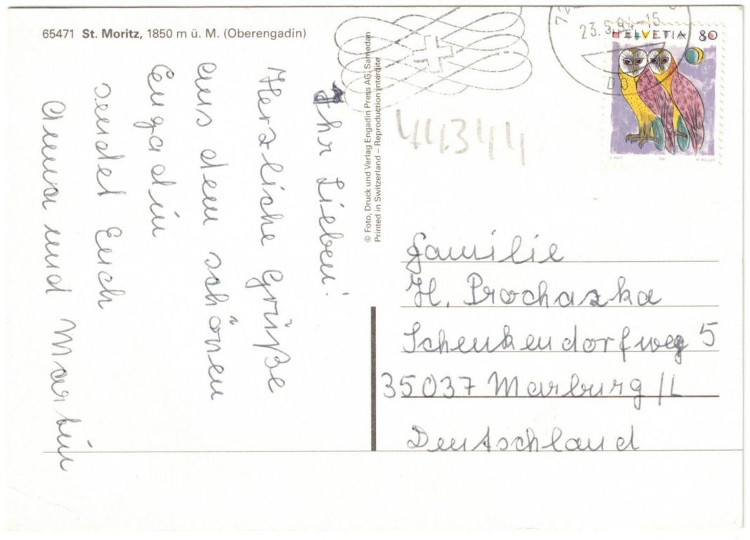 Cartes postales: St. Moritz - 4 Bild AK – D'occasion à Binningen par Mountainrider 1