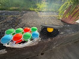 Spielset Boccia und Rückschlagspiel „Badminton-Tennis"