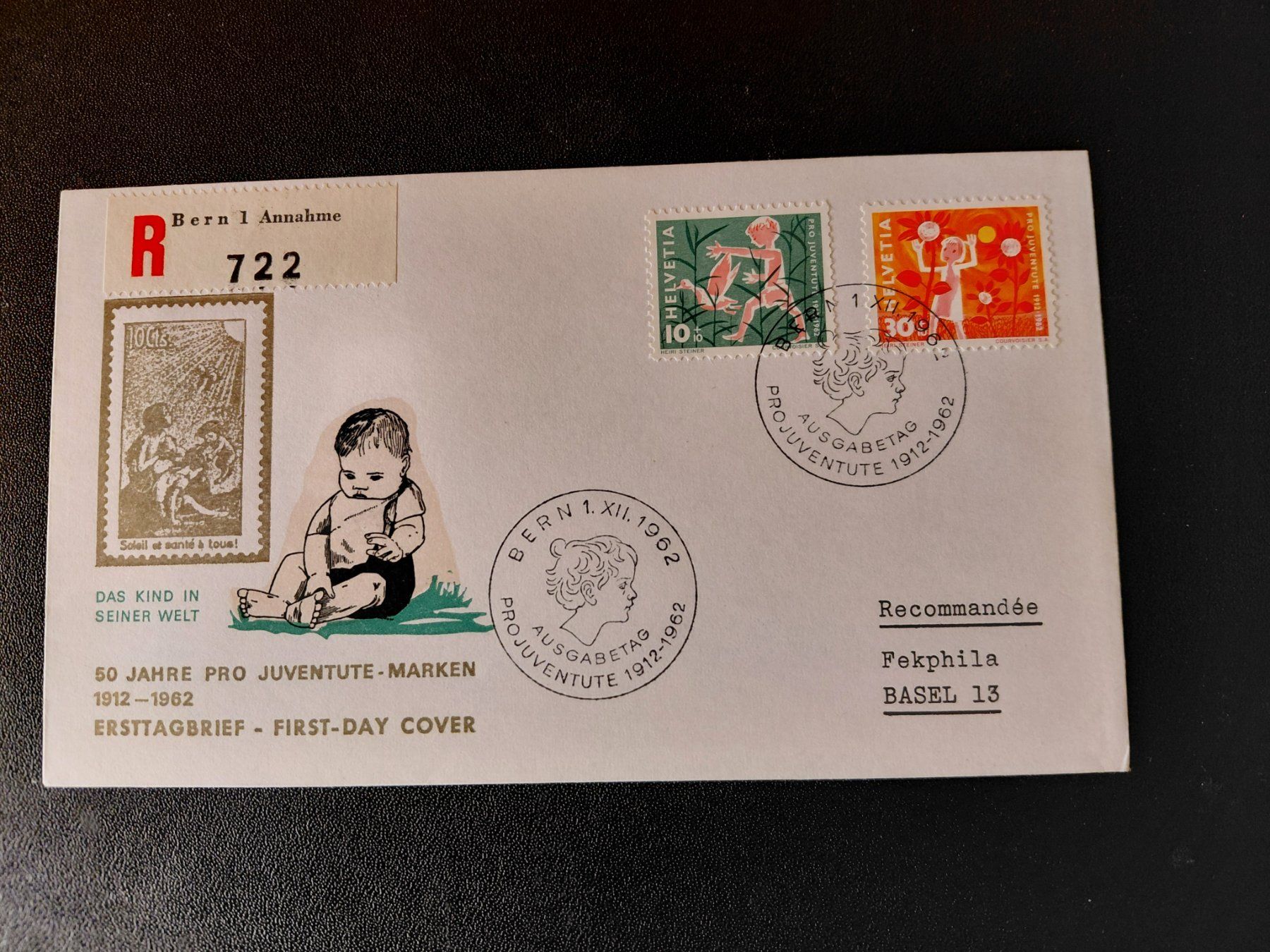 Tutti i francobolli: Pro Juventute 1962 – Usato da Lützelflüh-Goldbach venduto da steinpilz100