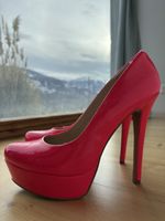 Escarpins vernis rose flashy, taille 38-39