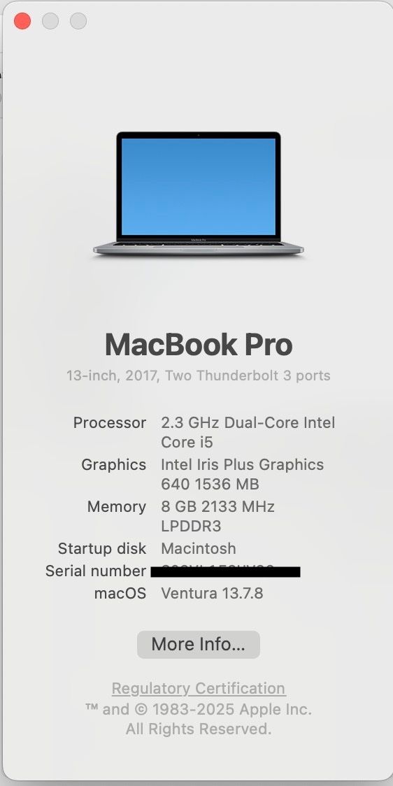 Apple Portables: MacBook Pro 13" 2017 / 500B SSD – D'occasion à Lupsingen par musicofnote1