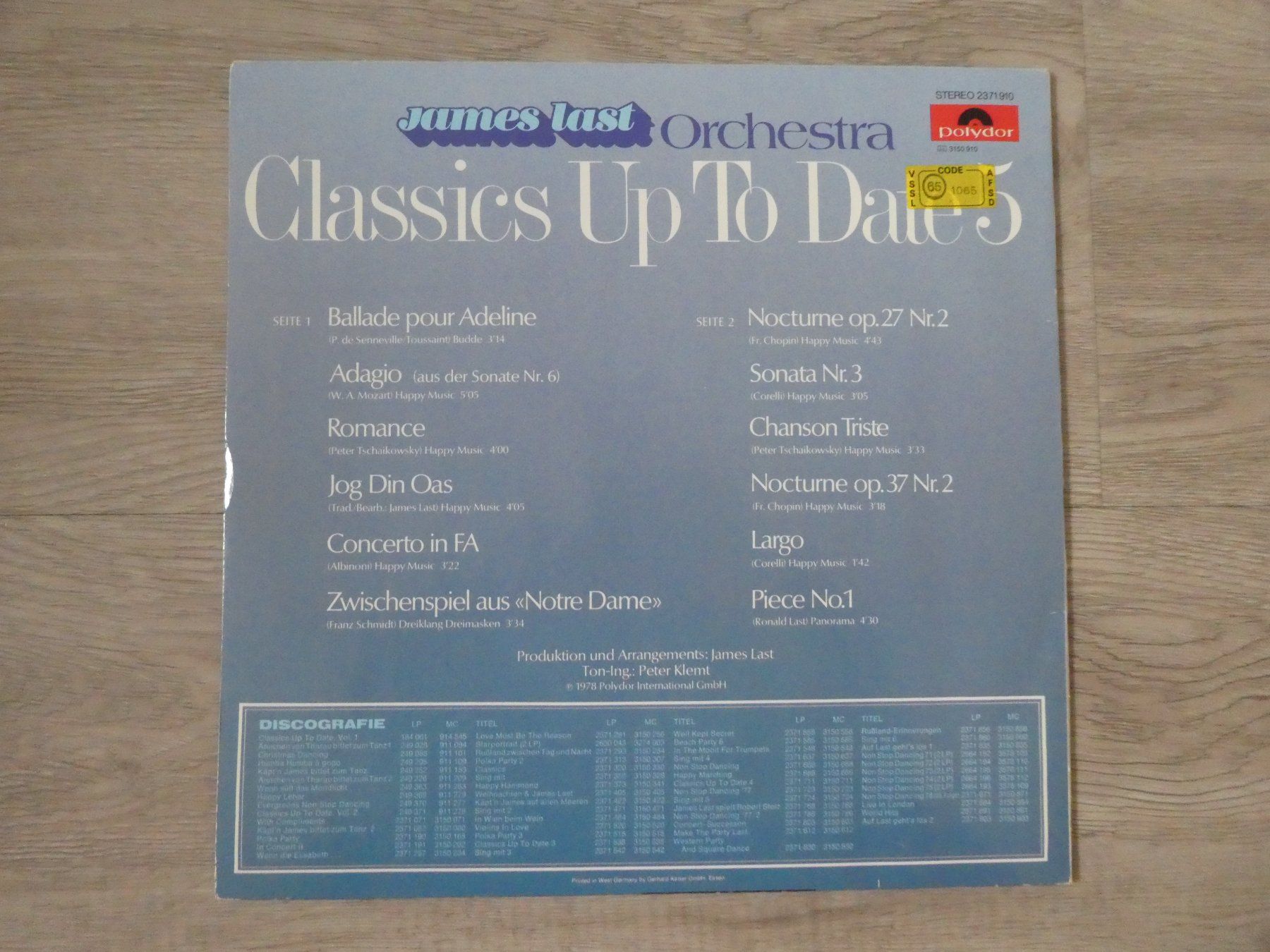 Vinyles: James Last LP, Classics Up To Date 5. – D'occasion à Andelfingen par Annegret06 1