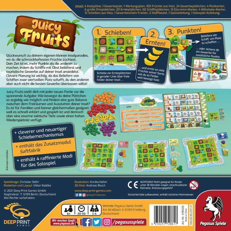 Pegasus Spiele Giochi: Spiel Juicy Fruits – Nuovo e nell'imballaggio originale da Uster venduto da Ludit 1