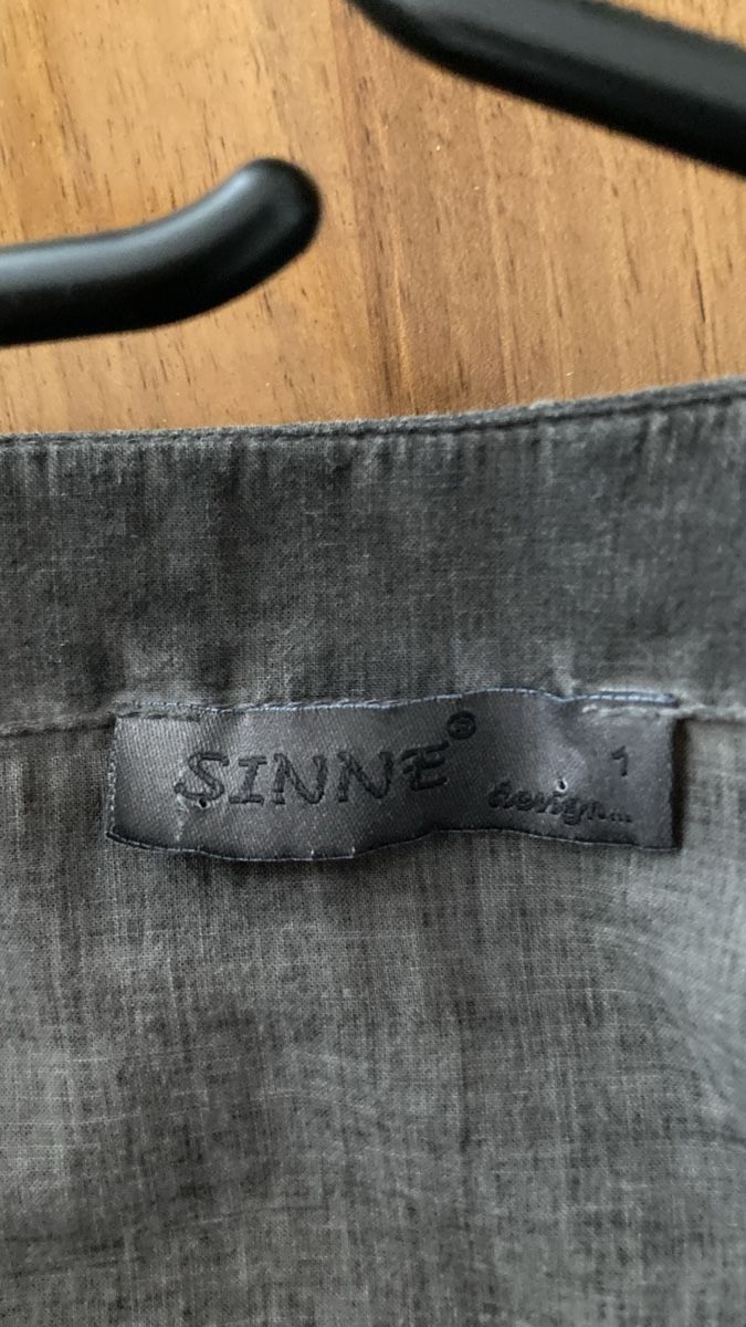 Tuniken: Bluse, Tunika, grau, Leinenartig, Sinne Design, L – Gebraucht aus Reinach BL von santrian 3