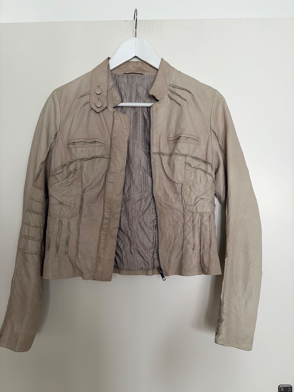 Giacche: Day Birger Lederjacke Lamb Napaleder rosa – Usato da Luzern venduto da Lampion 3