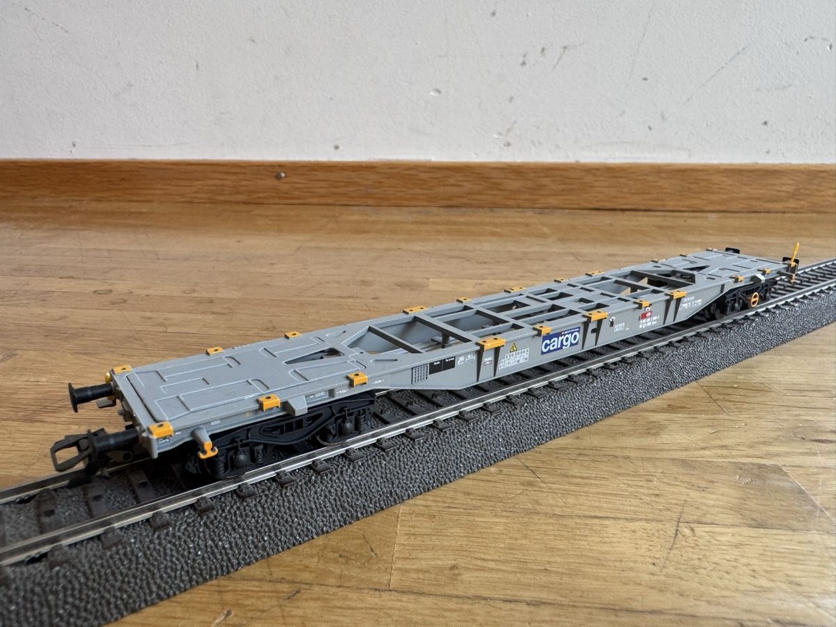 Märklin Modellini di ferrovie: Märklin 47096 H0 SBB Containertragwagen-Set – Usato da Zürich venduto da Maxim0357 3