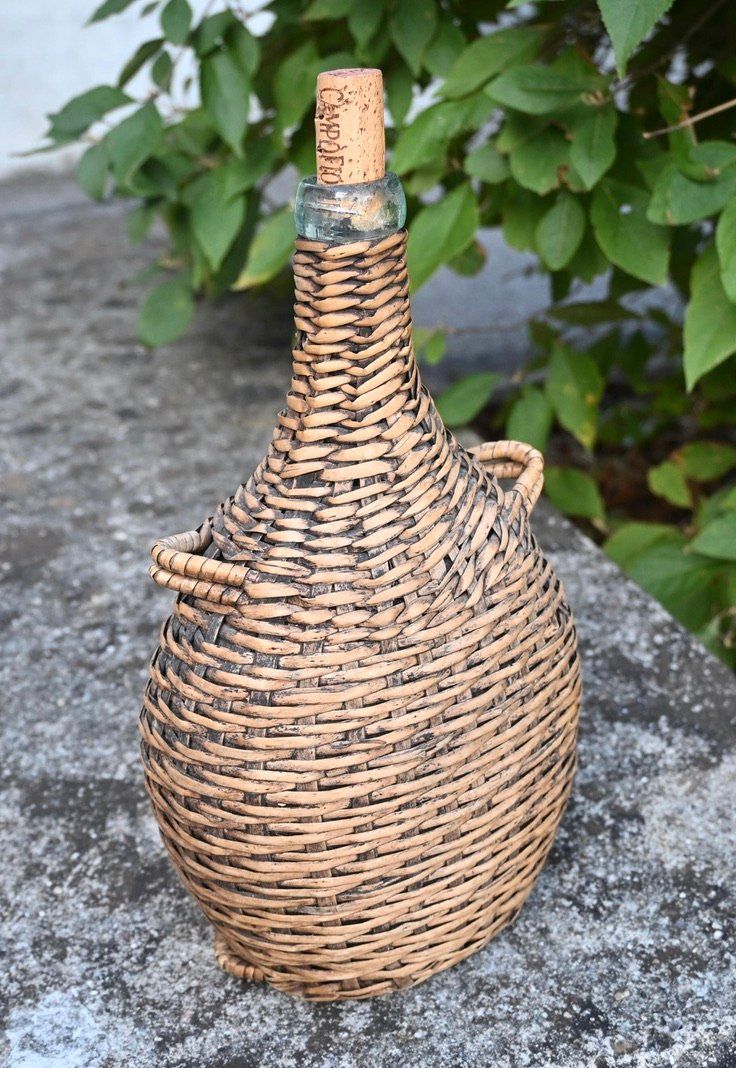 Bottiglie: antike Korbflasche Höhe ca. 29cm – Usato da Pfaffhausen venduto da mono_rec