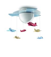 Deckenlampe Kinder Flugzeuge blau Kinderzimmer Lampe
