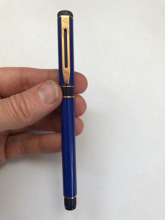 Stylo Roller Waterman Preface Bleu Lapis Lazuli - Acier - Recharge Fournie - Neuf Jamais Utilisé