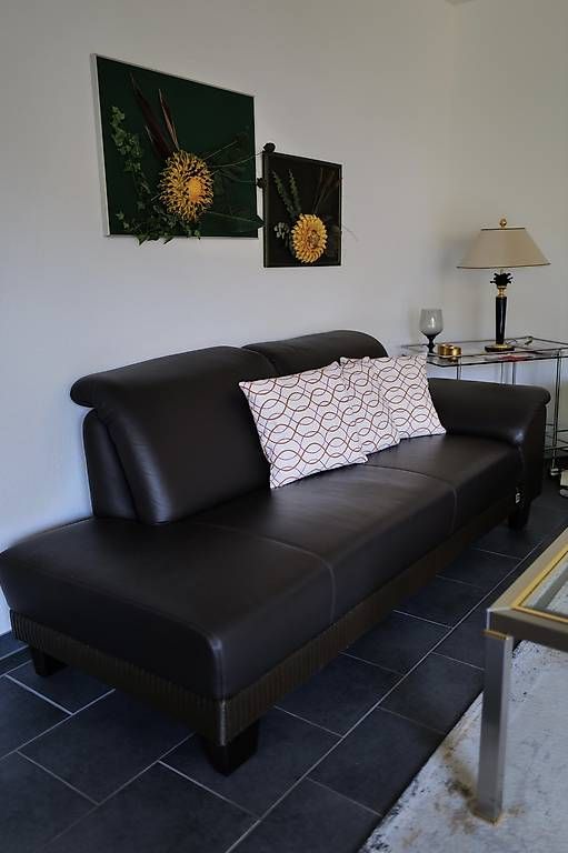 Sofas: Sofalandschaft aus schwarzem Leder – Gebraucht aus Basel von easydriver23 1