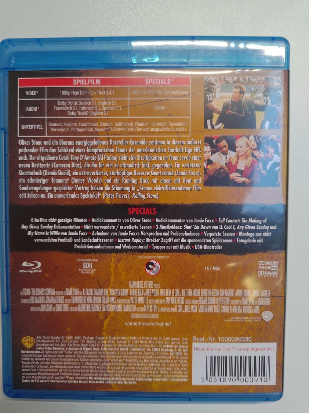 Alle DVDs: An jedem verdammten Sonntag – Gebraucht aus Liestal von Kratzilla 2