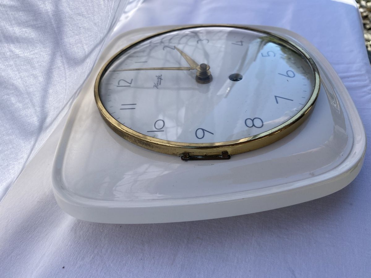 Kienzle Orologi: Vintage Keramik Wanduhr, 60er – Usato da Glattbrugg venduto da Pischte.Brockenhaus 6