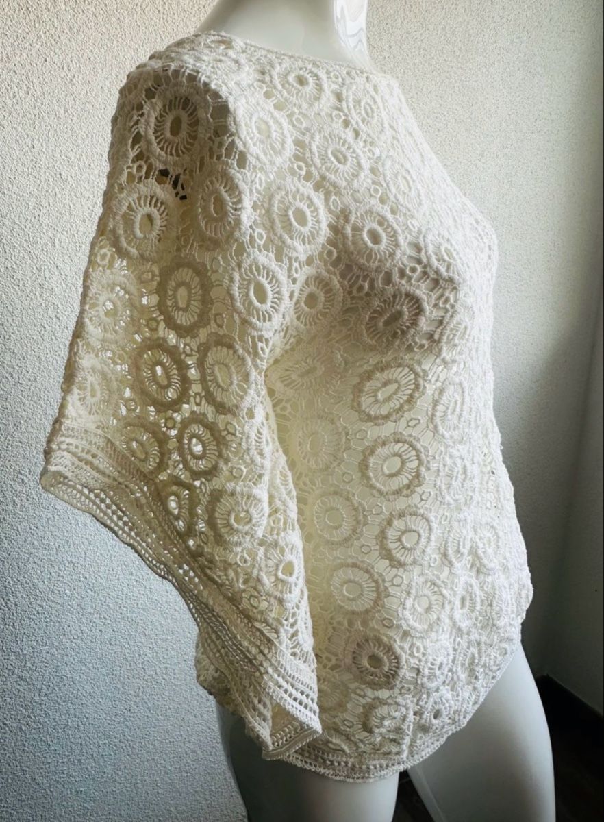 Cream Chemisiers: Cream Crochet Top  Size S/M – D'occasion à Vevey par ledidream 3