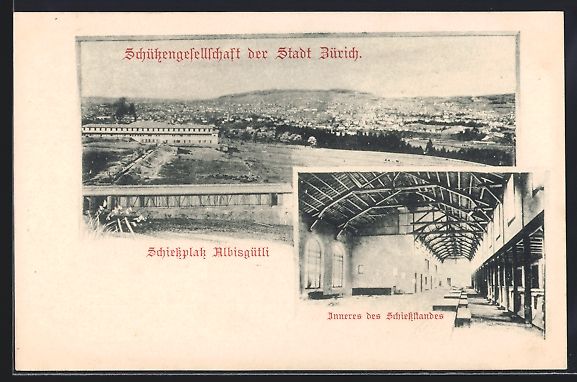Cartoline postali: Zürich, Schützengesellschaft der Stadt – Usato da Berlin venduto da bartko-reher