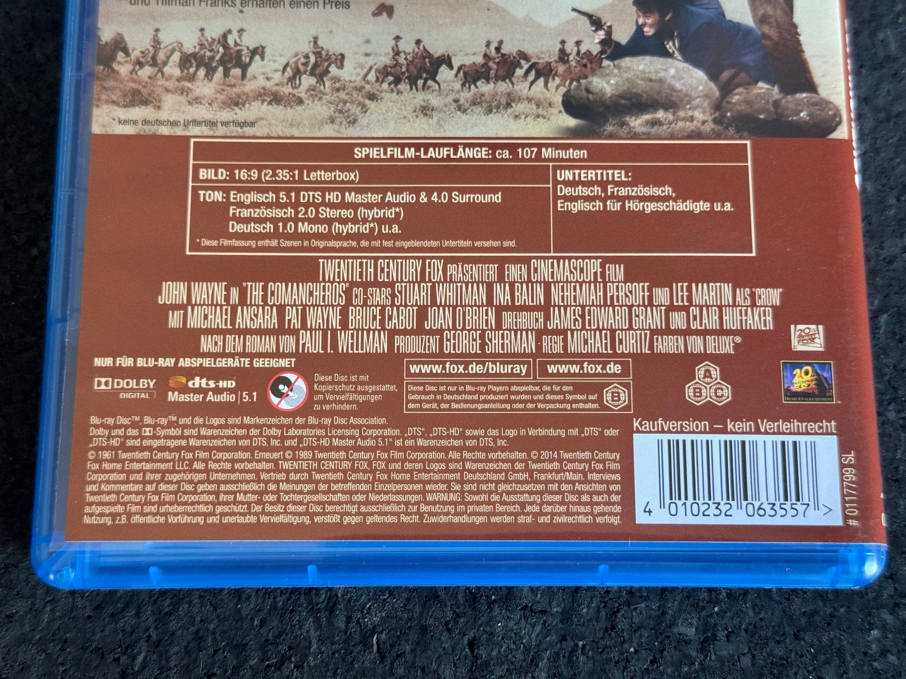 Tutti i DVDs: Die Comancheros Western Blu-ray Disc EN/FR/DE John Wayne – Usato da Fribourg venduto da tschjoly 3