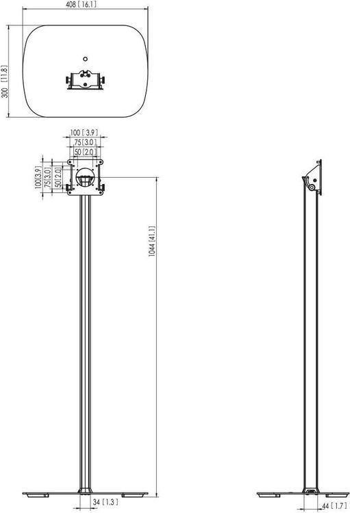 Supporti a parete: Monitorhalter Vogels PTA 3101 FLOOR STAND – Usato da Walde AG venduto da 1klick 1
