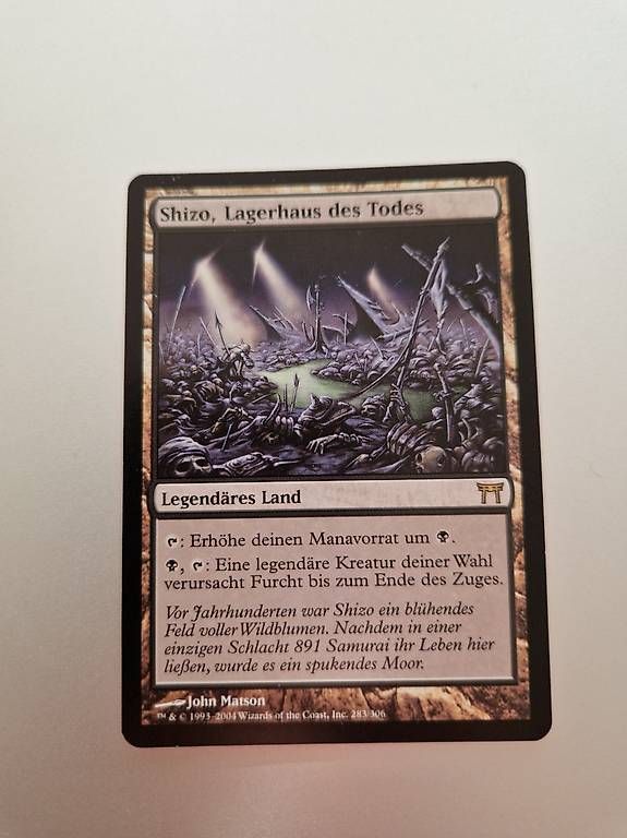 Carte collezionabili: Magic the Gathering Shizo, Lagerhaus des Todes – Usato da Sennhof venduto da Thorgal77