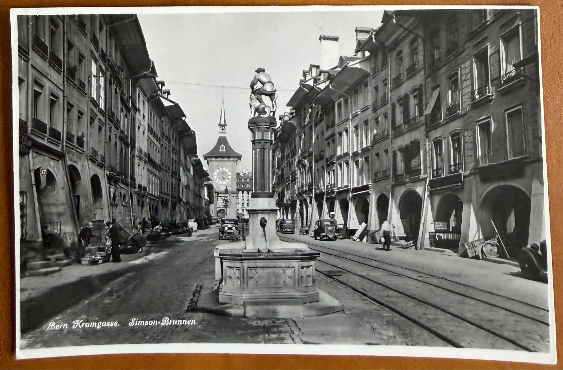Cartes postales: Bern - Simson - Brunnen - Oldtimer - Animation 1936 – D'occasion à Lutry par Ediego