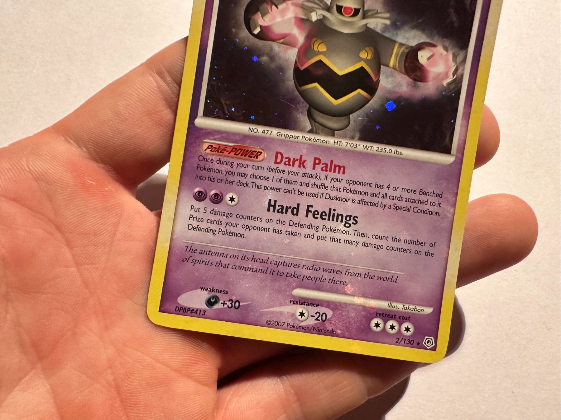 Pokémon Carte collezionabili: Dusknoir holo bleed Diamond & Pearl Base EN – Usato da Hagendorn venduto da Pokecollectorch 5