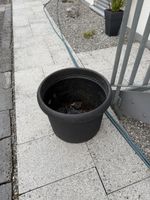 Blumentopf rund schwarz 60cm durchmesser 47cm hoch