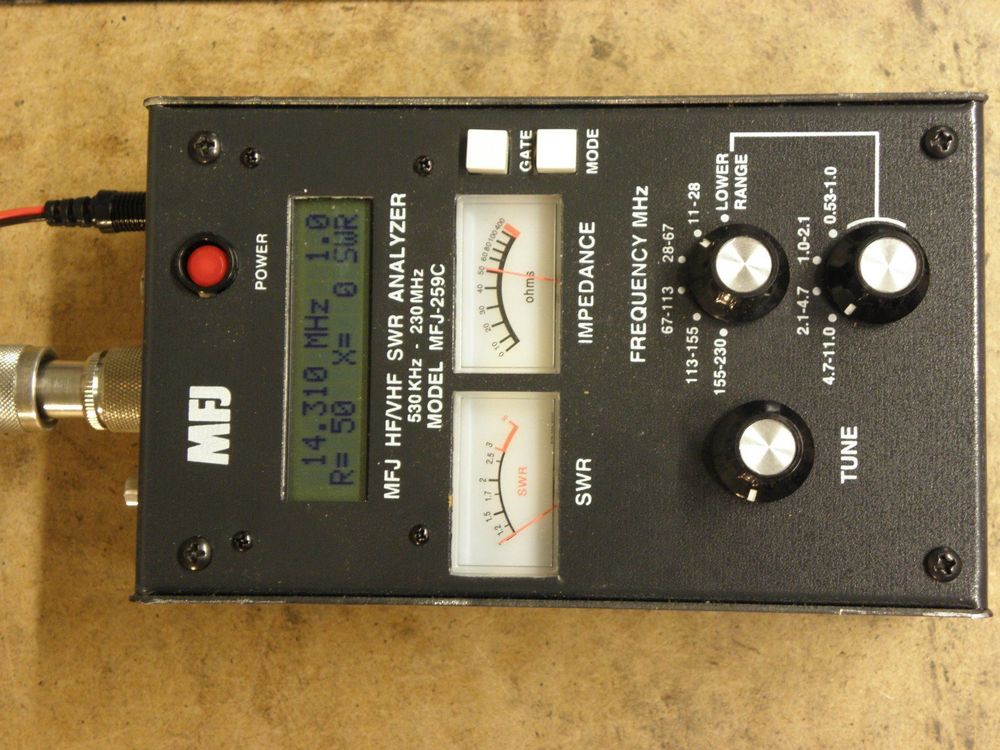 生産終了・完売】MFJ-259C 複合インピーダンスが読める、超取扱