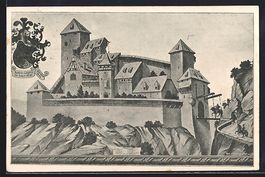 Otelfingen, Burg Hohen-Lägern im Jahre 