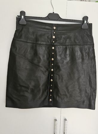 Pinko Leder Rock, Gr. 40,  Herbst-Look