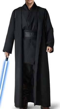 Jedi Robe Kostüm Schwarz Grösse L - gebraucht (ohne Schwert)