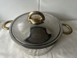 Kuhn Rikon Duotherm Topf, Ø 18cm, Edelstahl - Swiss Made
