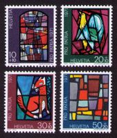 1971_B150-153_Glasgemälde zeitgenössischer Künstler_** !