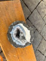Amethyst Geode Druse, schöne Kristallstufe Top!