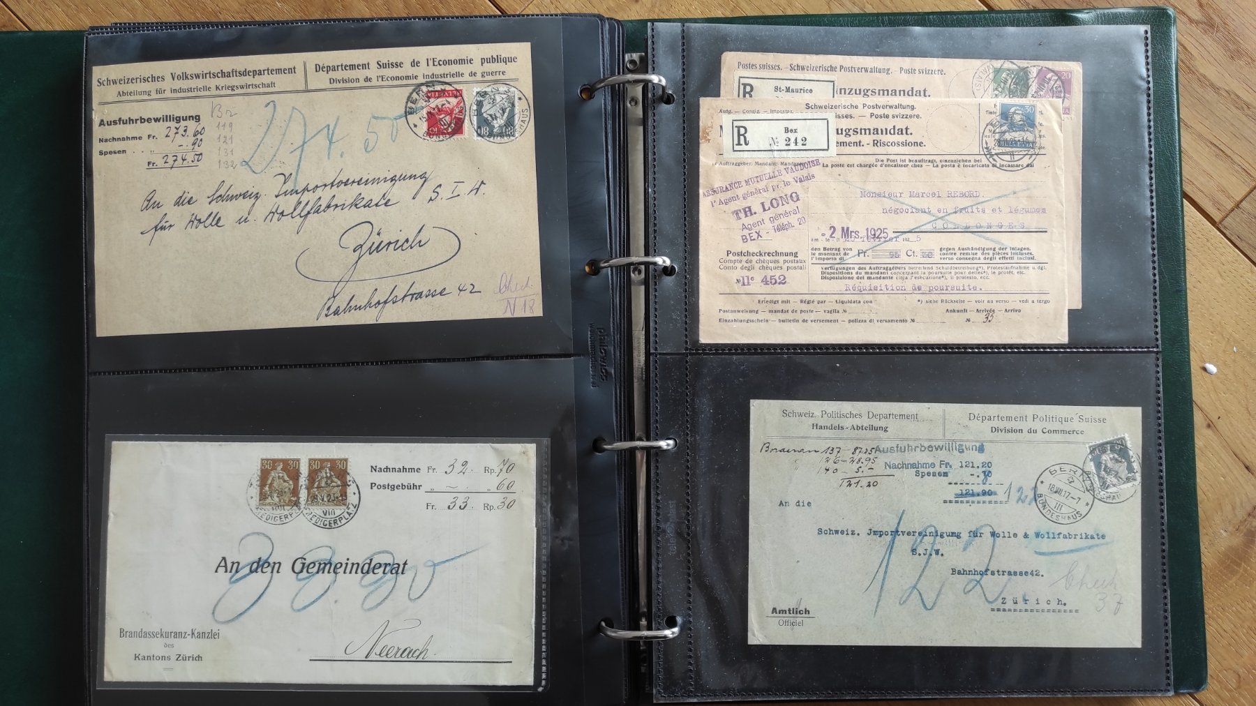 Album: Sammlung Postbelege, Frachtbriefe, Briefumschläge – Usato da Baar venduto da Cooltango 2