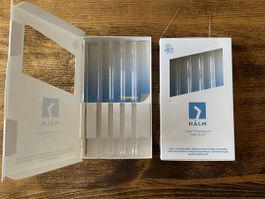 8 x Glass Trinkhalm mit Bürste