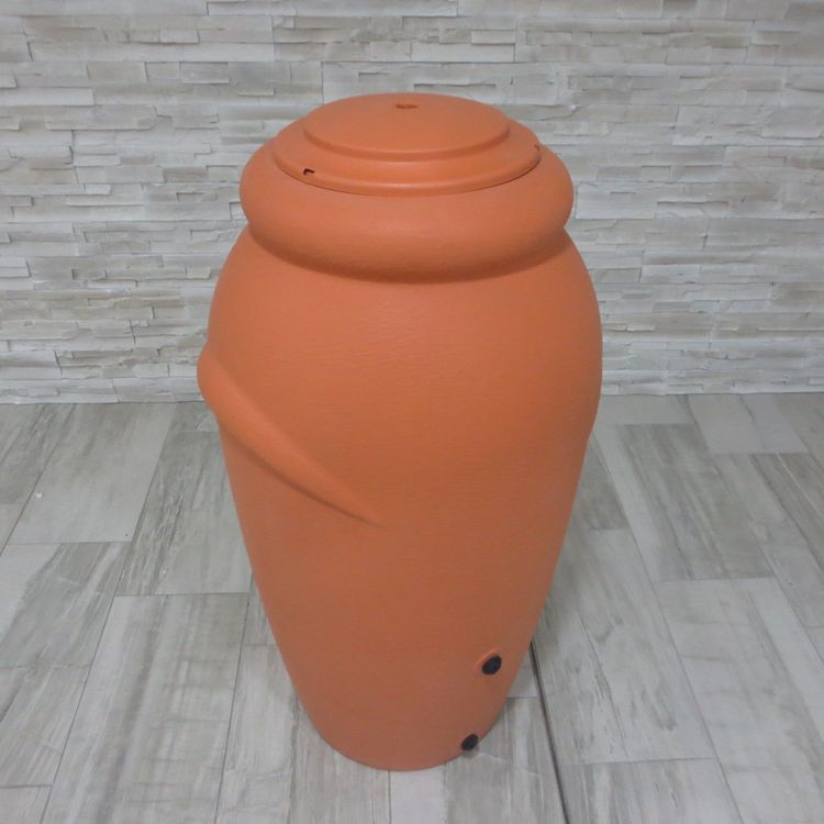Regenwassertonne 230 Liter In Anthrazit – Mit Wasserhahn, Deckel & 2 Öffnungen, Für Garten & Balkon