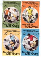Briefmarken "Fussball". Malediven.