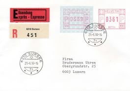 ATM 7AIII d Wertfehldruck R-Brief Express