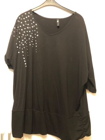 Shirt, schwarz, Gr. 54