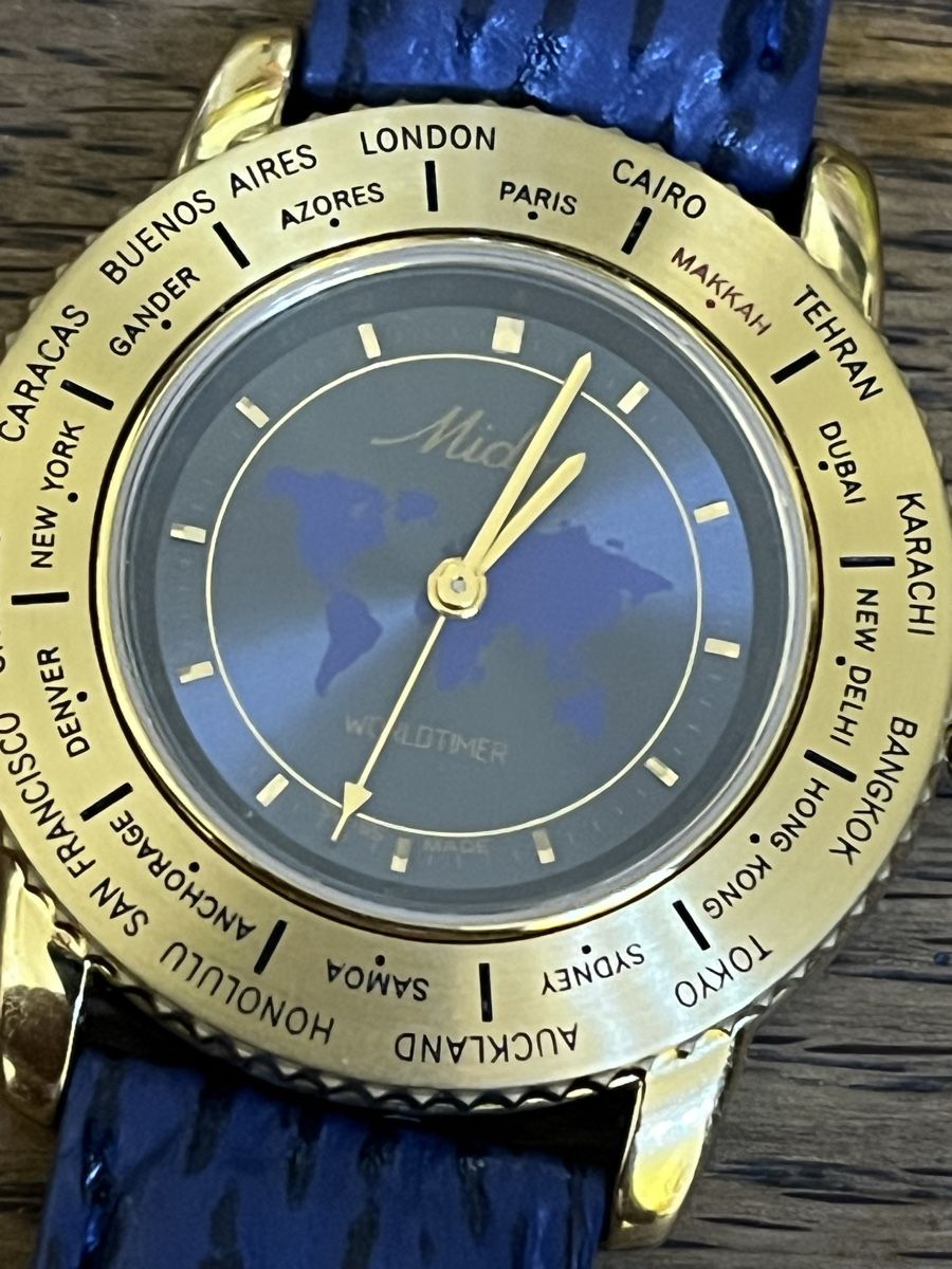 Mido Uhren: MIDO worldtimer tout original NOS  – Neu (gemäss Beschreibung) aus Neuchâtel von wyl_zxp8