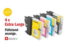 LC-980 XL 985XL 1100 XL – komp. Drucker-Patronen Brother 1x4