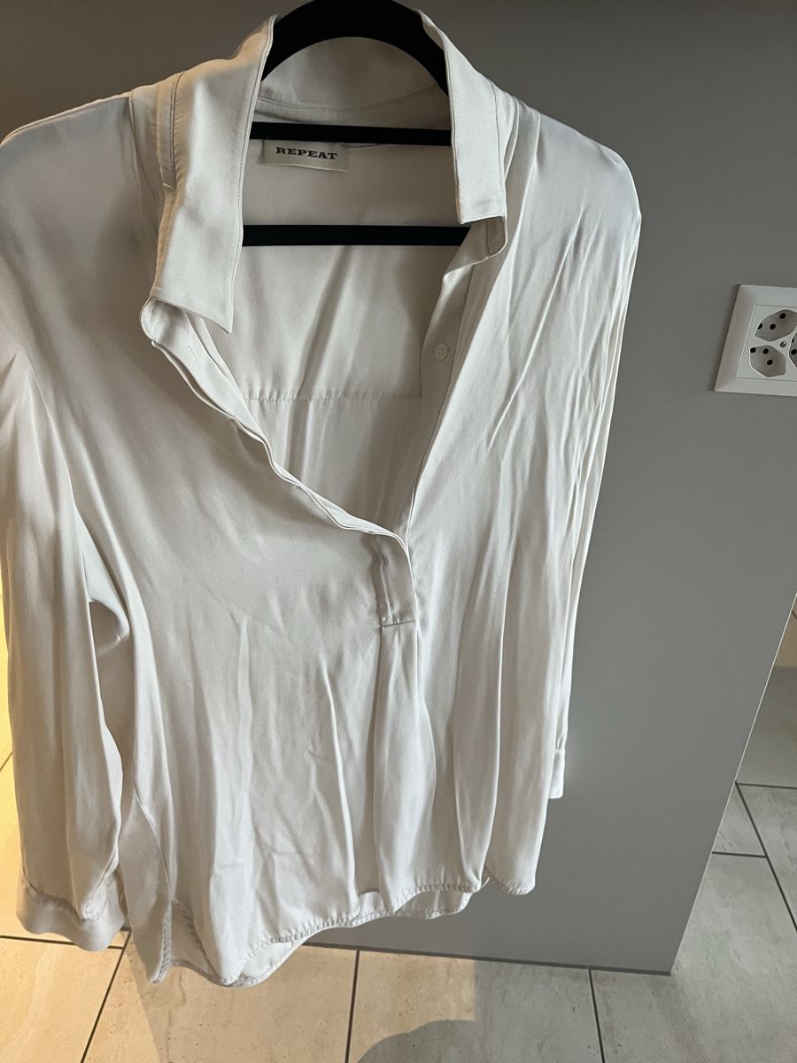 Repeat Camicette: Repeat Seidenbluse, Gr. 36, creme – Nuovo (secondo la descrizione) da Niederrohrdorf venduto da liv_7gbr 4