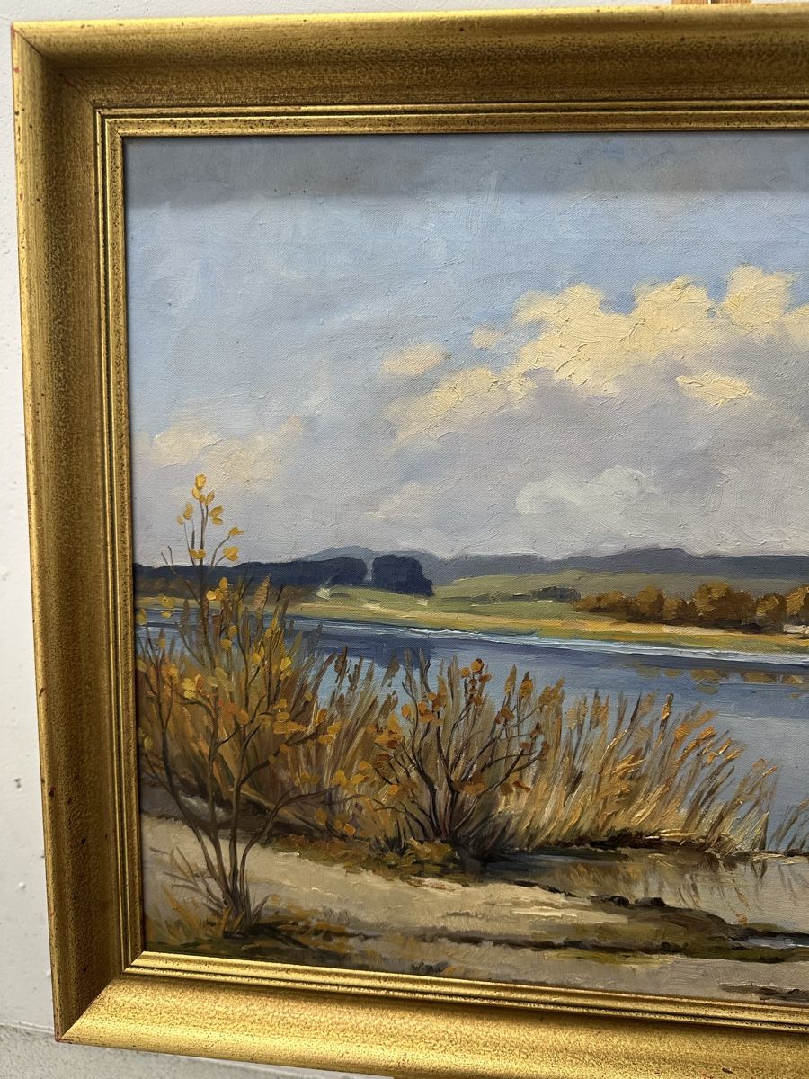 Tableaux: Joseph Egger Gemälde See Landschaft – D'occasion à Ebikon par Gaenggeliwaar 1