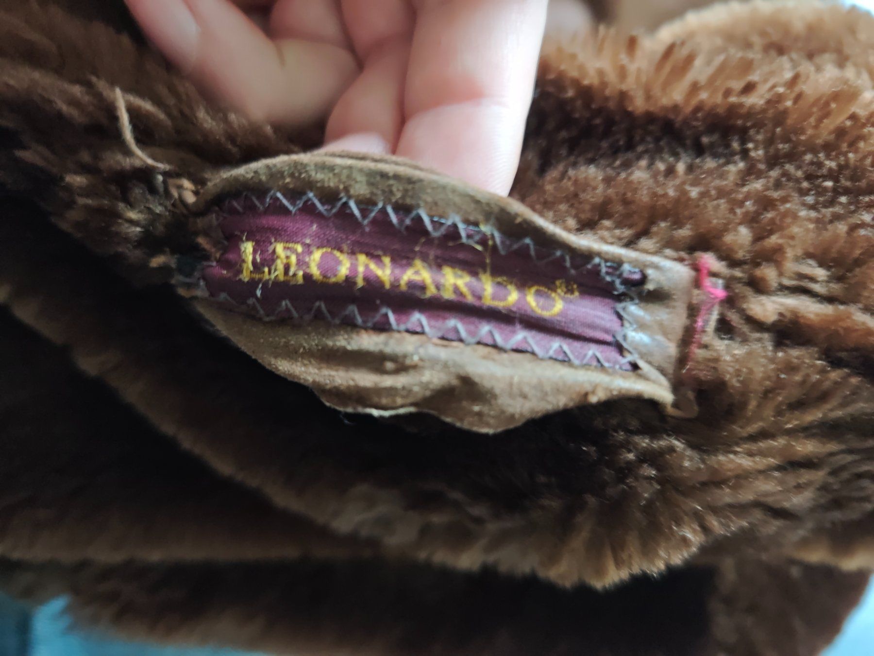 Cappotti: Originaler hochwertiger Vintage Shearling Ledermantel – Usato da Liebefeld venduto da manyawoods 7